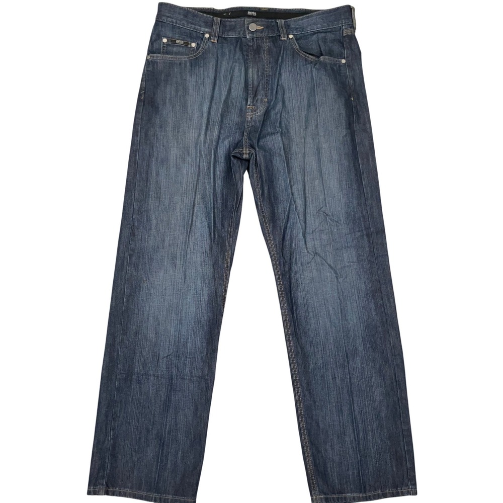 Hugo Boss Jeans Mens 36 Blue Straight Leg Alabama 07582 Streetwear Denim VTG